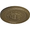 Ekena Millwork Palmetto Ceiling Medallion, Hand-Painted Mississippi Mud, 11 1/2"OD x 1"P CM11PAMMF - alternate 4